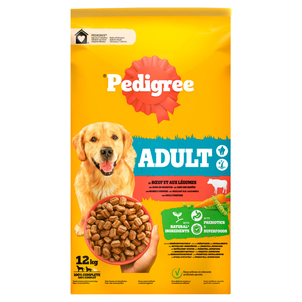 Pedigree - Vital Droog Adult Rund - Hondenvoer - 12kg