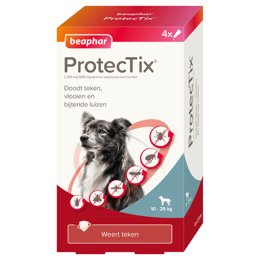 Beaphar - ProtecTix Hond Anti Vlo & Teek 10 - 25kg - 4 pipetten