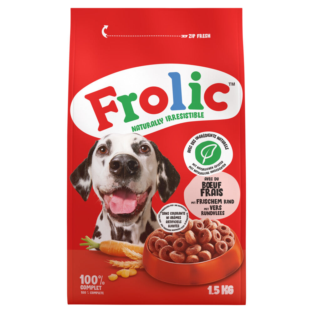 Frolic - Trockenes Rindfleisch - 1,5 kg