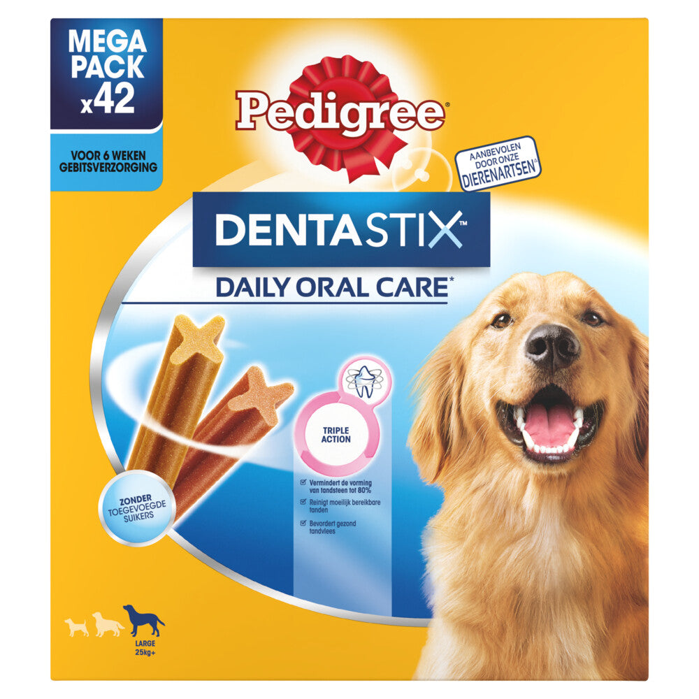 Pedigree - Dentastix Multipack Maxi 25kg+ - Hondensnacks - 42 stuks