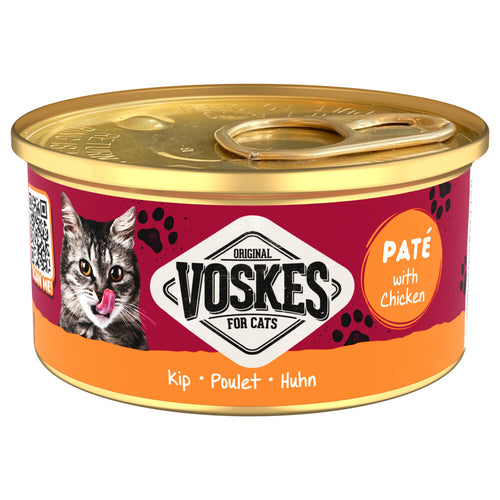 Voskes - Paté Kattenvoer - Kip - 24 x 85g