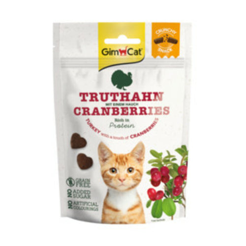 GimCat - Crunchy Snack 50g - Kalkoen&Cranberry