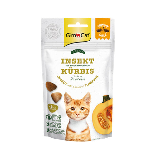GimCat - Crunchy Snack 50g - Insecten&Pompoen