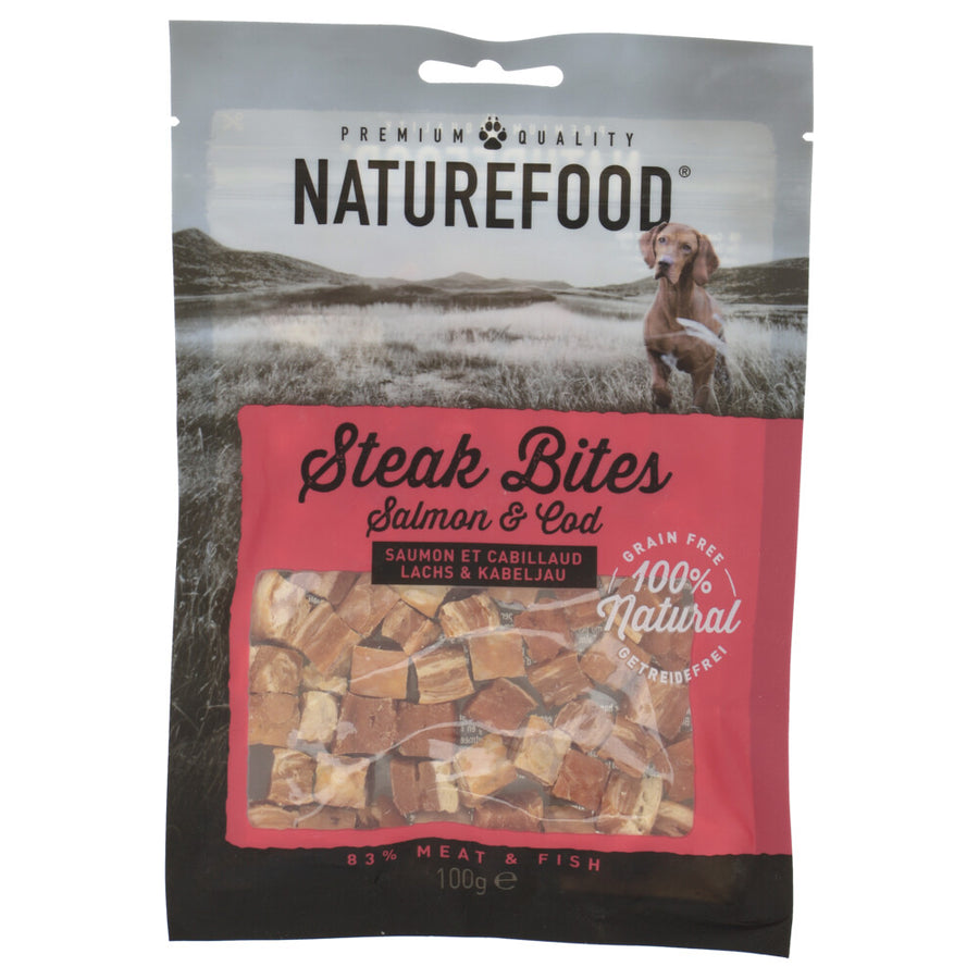 Rosewood - Naturefood Steak Bites Zalm & Koolvis - 100g