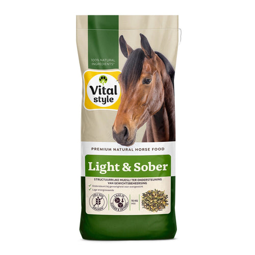 Arden Grange - VITALstyle Muesli Light & Sober - Structuurrijke Muesli Voor Recreatie, Lichte Inspanning En Sobere Rassen - Met o.a. Luzernekorrel & Lijnzaad - 15kg