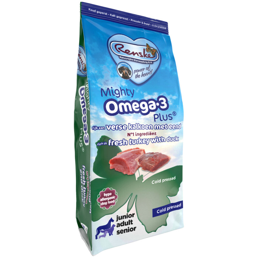 Renske - Kalkoen Eend Koudgeperst - 12kg, Natuurlijke Voeding, Omega - 3