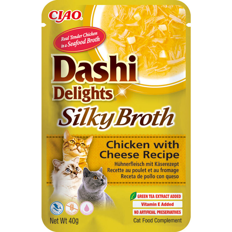 Ciao - Kattenvoer Inaba Dashi Delights - Kip, Rijk Aan Vocht - 70g, Met Vitamine E