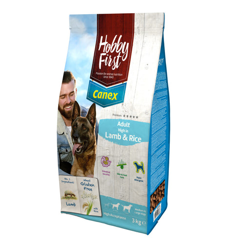 Hobby First - Canex Hondenvoer Adult Lam & Rijst - 3kg