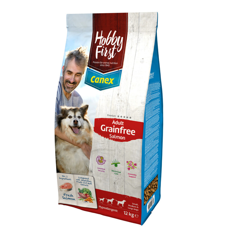 Hobby First - Canex Hondenvoer Adult Graanvrij Zalm - 12kg