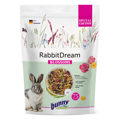 Bunny Nature - Konijnenvoer - Konijnendroom Blossoms 1.5kg - Vezelrijk met Goudsbloem en Rozenblaadjes