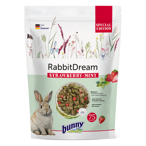 Bunny Nature - Konijnenvoer - Aardbei Munt - Vezelrijk, 1.5kg