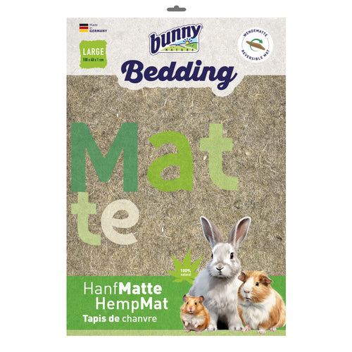 Bunny Nature - Hennepvezel Mat - Omkeerbaar, Hygiënisch en Duurzaam - 100x40 cm