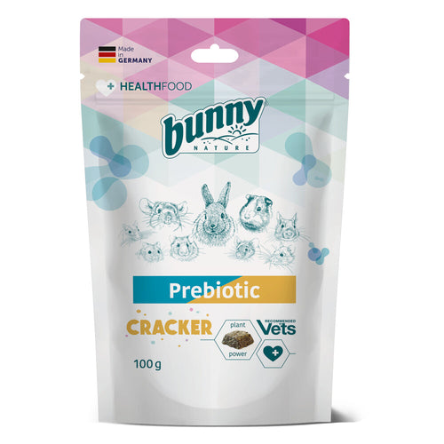 Bunny Nature - Prebiotic Cracker 100g - Prebiotische Snack Knaagdieren - Ondersteunt Darmflora en Spijsvertering
