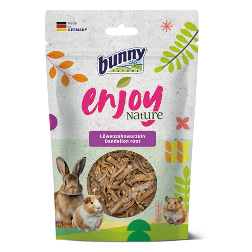 Bunny Nature - Paardenbloemwortel Knaagdieren - Natuurlijke Snacks, Rijk aan Vitaminen - 100g