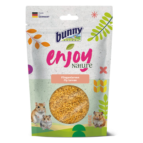 Bunny Nature - Vliegenlarven Snack - Eiwitrijke Voeding - 40g voor Hamsters, Muizen en Ratten