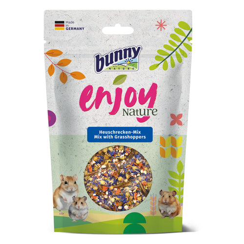 Bunny Nature - Sprinkhanen Mix 50g - Eiwitrijke Snack voor Knaagdieren - Natuurlijke Ingrediënten