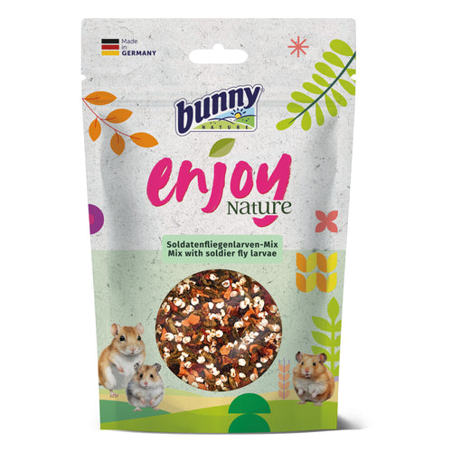 Bunny Nature - Soldaatvlieglarven Snack - Natuurlijke Snack voor Knaagdieren - 40g Eiwitrijke Voeding