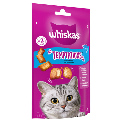 Whiskas - Temptations Lachs - Katzensnacks - 60g