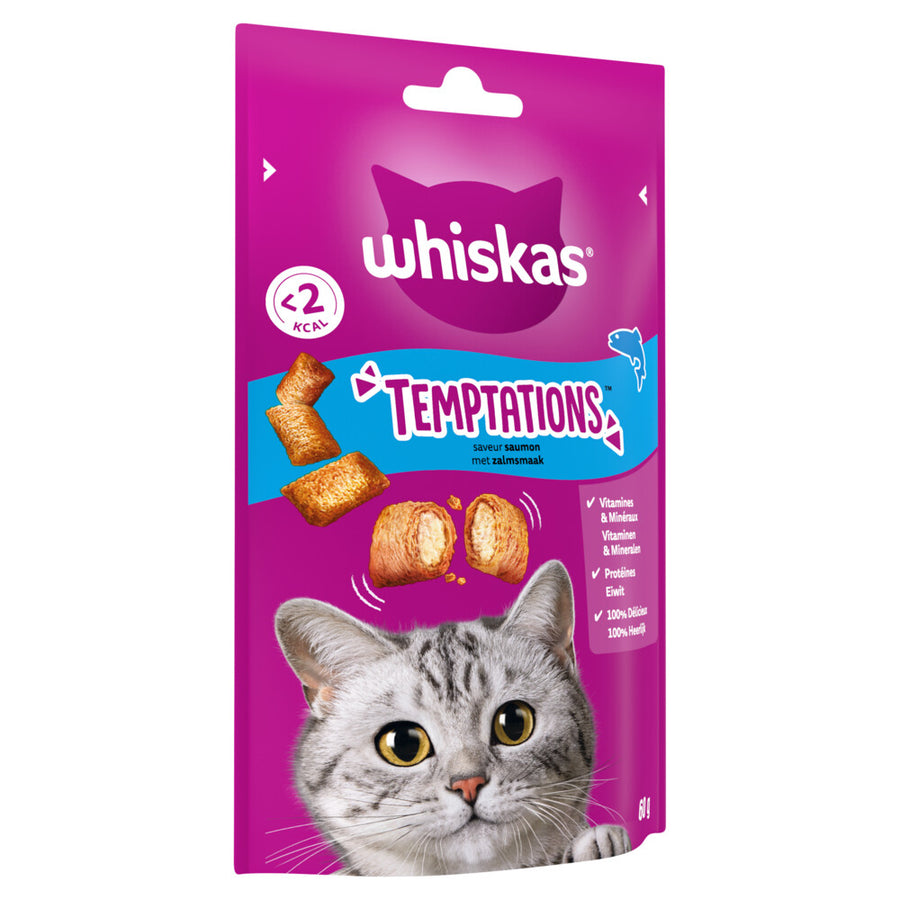Whiskas - Temptations Lachs - Katzensnacks - 60g
