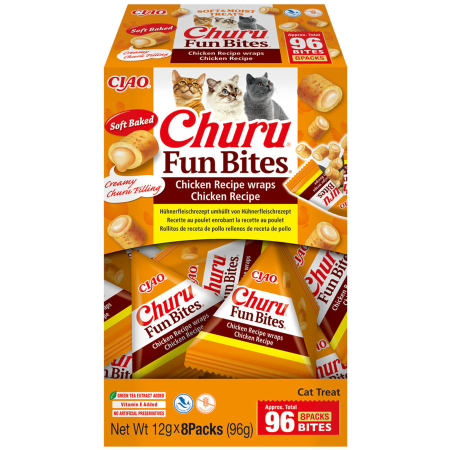 Ciao - Inaba Churu Fun Bites Chicken Wraps - Kip 12x8g