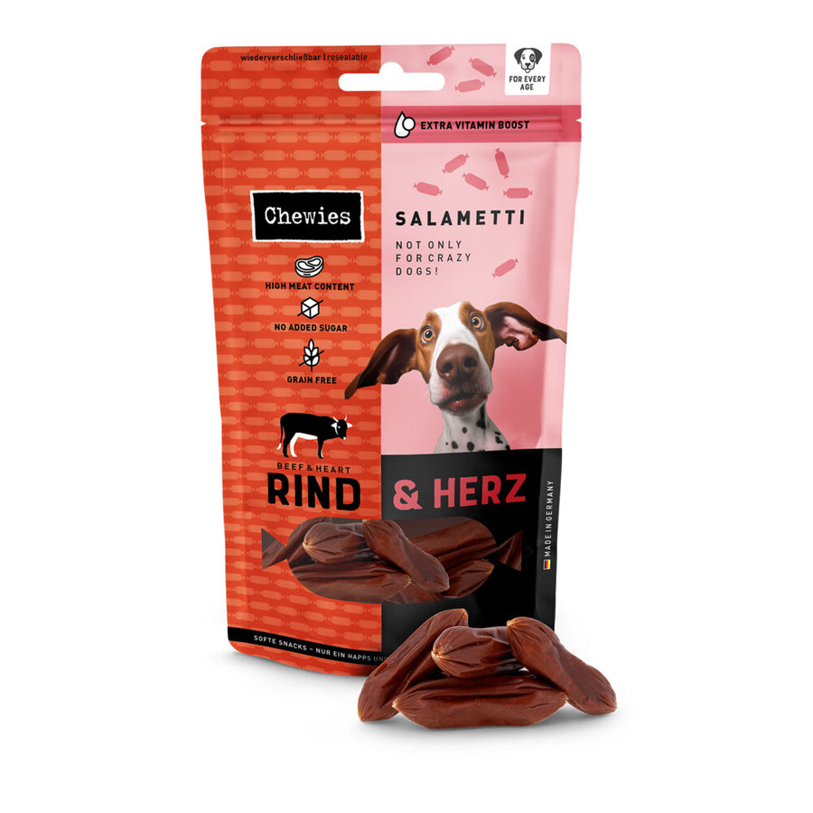 Chewies - Salametti Hondensnack Rund & Hart - 200g