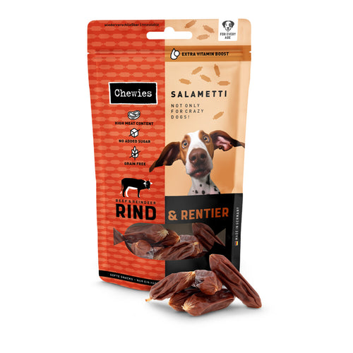Chewies - Salametti Hondensnack Rund & Rendier - 200g