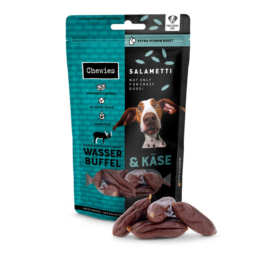 Chewies - Salametti Hondensnack Waterbuffel & Kaas - 60g
