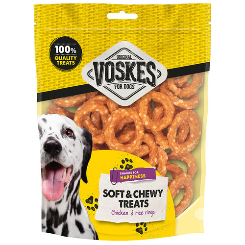 Voskes - Hondensnack Ringen Kip & Rijst - 400g