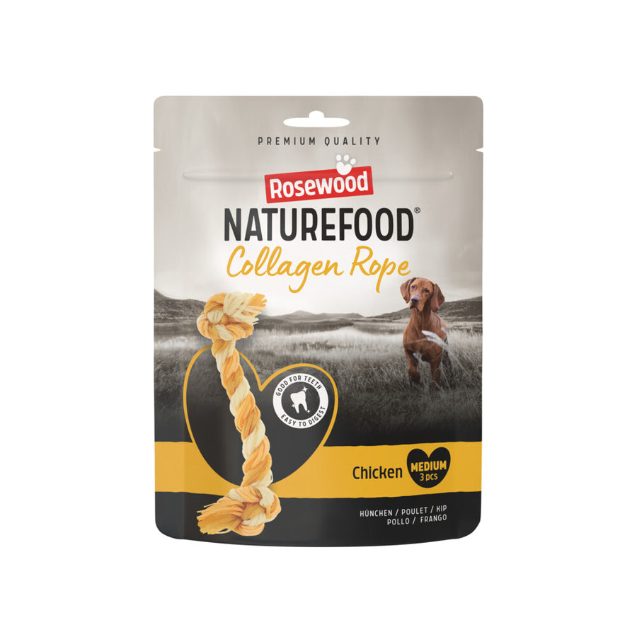 Rosewood - Naturefood Hondensnack Collageen Rope Chicken S - 100g