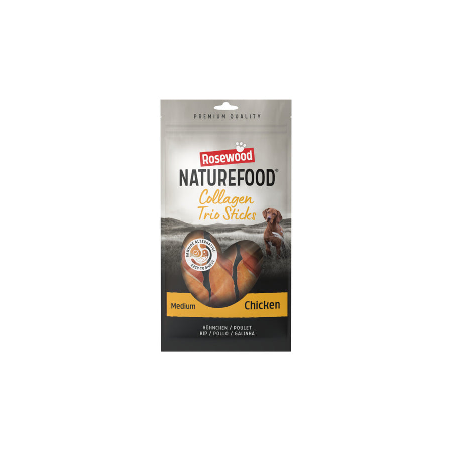 Rosewood - Naturefood Hondensnack Collageen Trios Chicken S - 100g