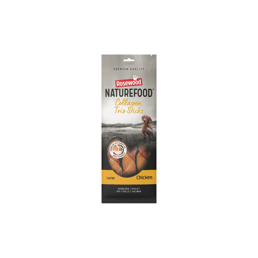 Rosewood - Naturefood Hondensnack Collageen Trios Chicken L - 240g