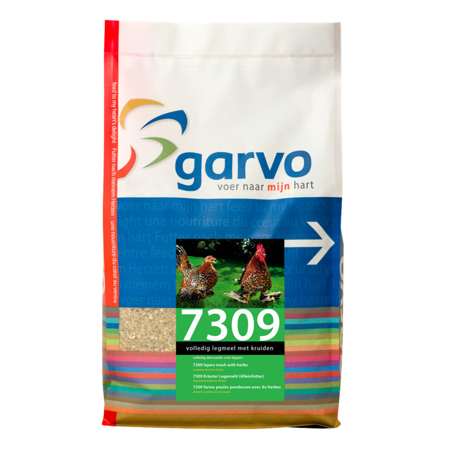 Garvo - Kippenvoer Volledig Legmeel met Kruiden - 4kg