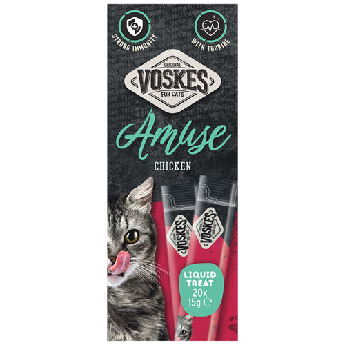 Voskes - Kattensnack Liquid Treat Kip - 20x15g