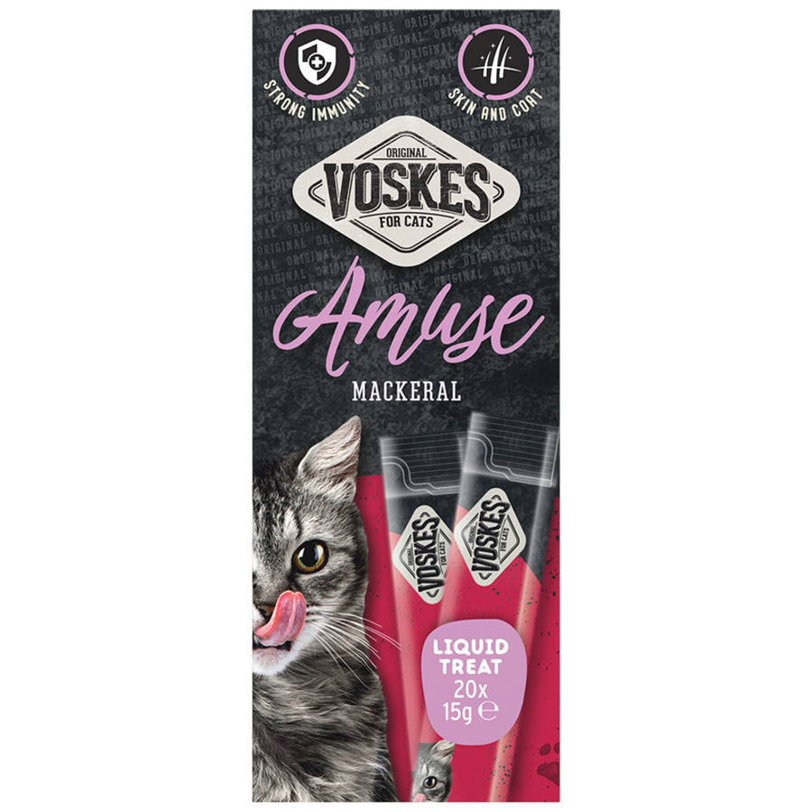 Voskes - Kattensnack Liquid Treat Makreel - 20x15g