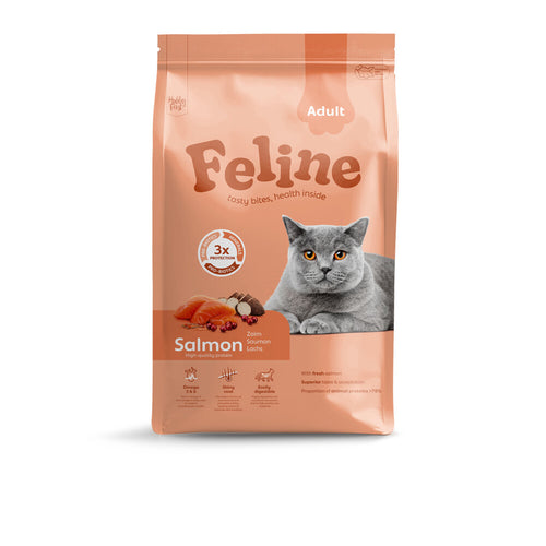 Hobby First - Feline Kattenvoer Adult Salmon 4,5kg