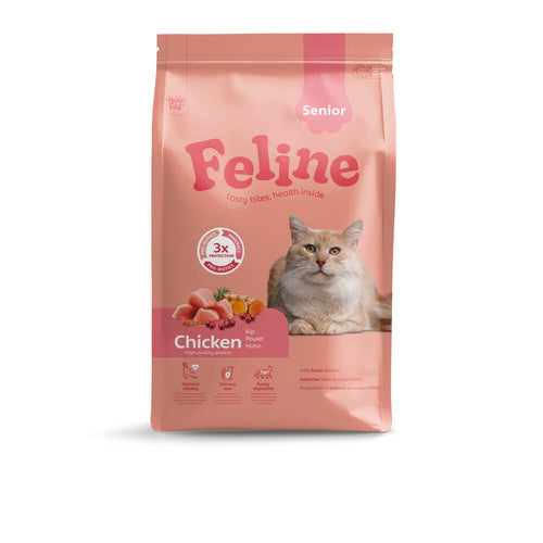 Hobby First - Feline Kattenvoer Senior Chicken 4,5kg