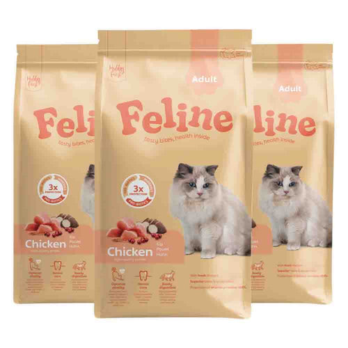 Hobby First - Feline Kattenvoer Adult Chicken 4,5kg