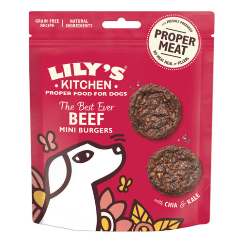 Lily's Kitchen - Hondenvoer Mini Burgers - Rundvlees, Graanvrij - 70g
