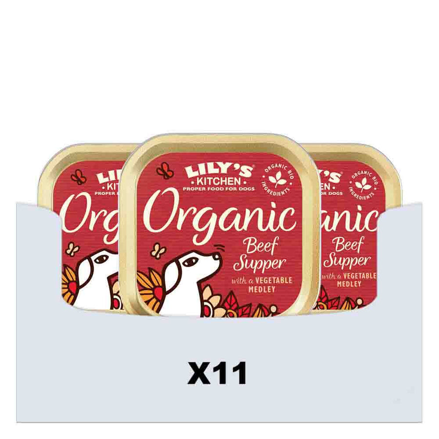 Lily's Kitchen - Organic Hondenvoer - Kuipje - Rund - 11 x 150g