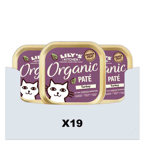 Lily's Kitchen - Biologisch Kalkoen Diner Voor Katten - 85 - Voordeelbundel