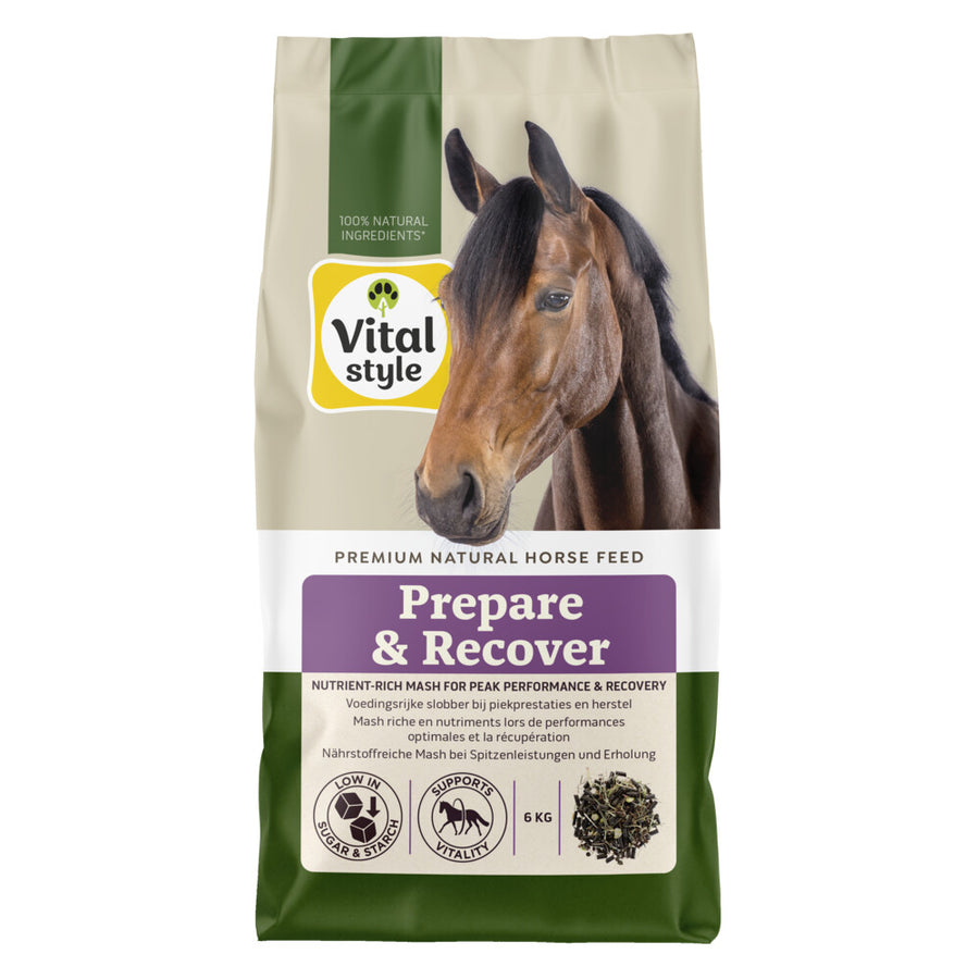 Arden Grange - Vitalstyle Prepare & Recover - Paardenvoer - Slobber - voor Piekprestaties & Herstel - 6kg
