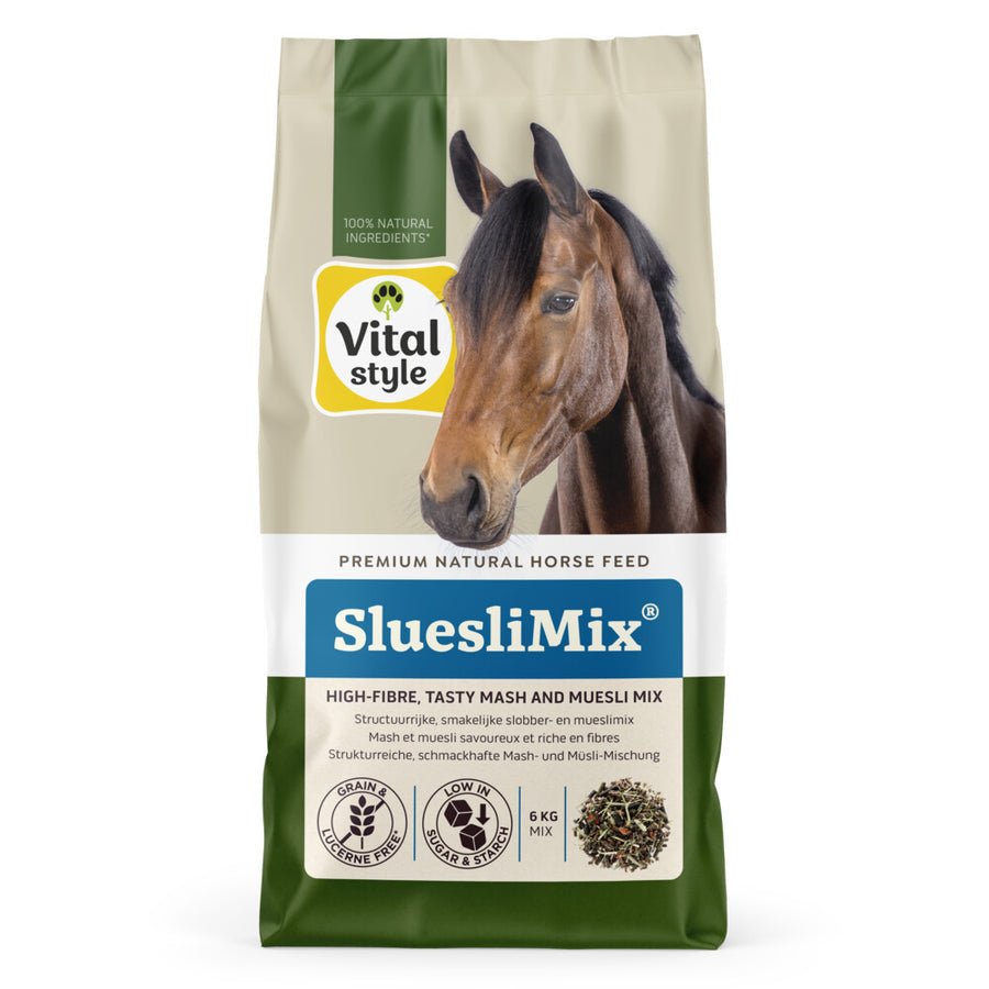 Arden Grange - Vitalstyle SluesliMix - Luxe En Gezonde Muesli & Slobber In Één - Met o.a. Lijnzaadschilfers & Chichorei - 6kg