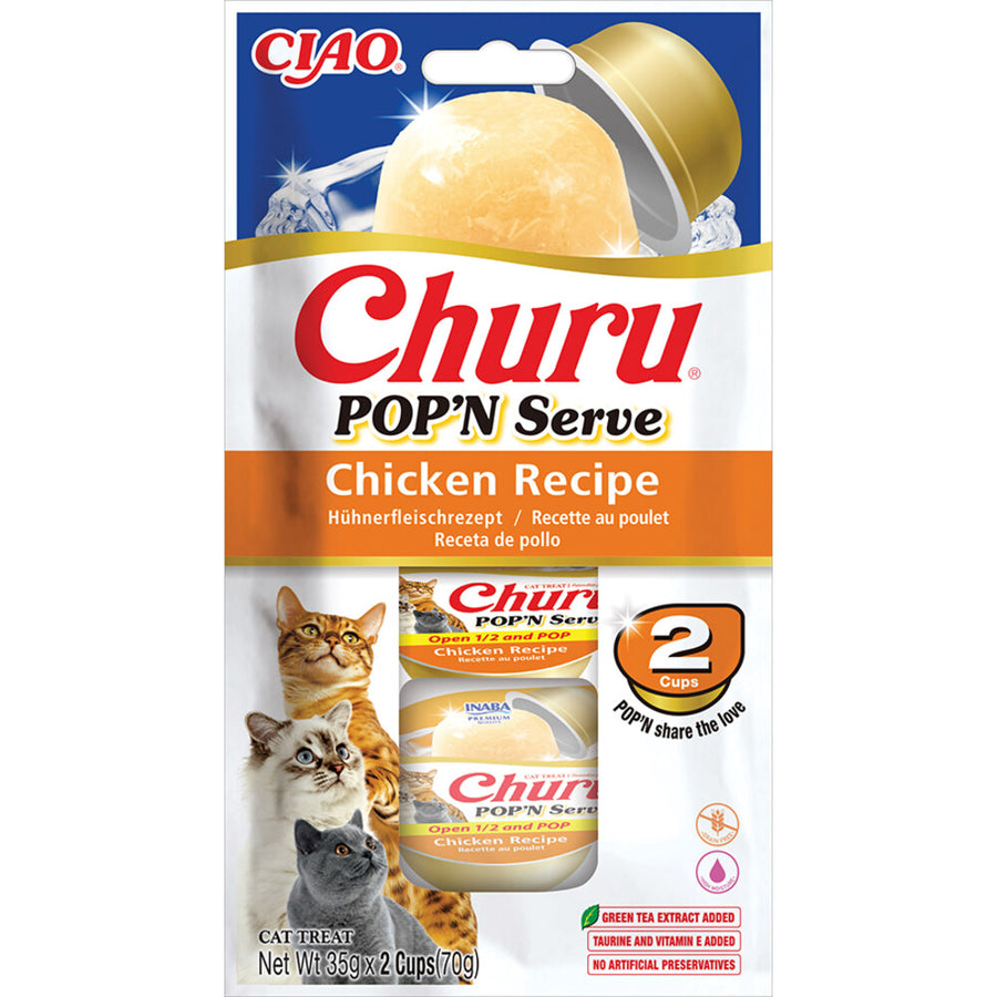 Ciao - Kattensnack Churu Pop'n Serve Chicken - 2x35g