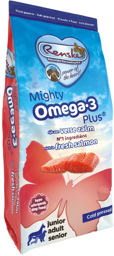 Renske - Mighty Omega Plus Adult Geperst Zalm - 3kg