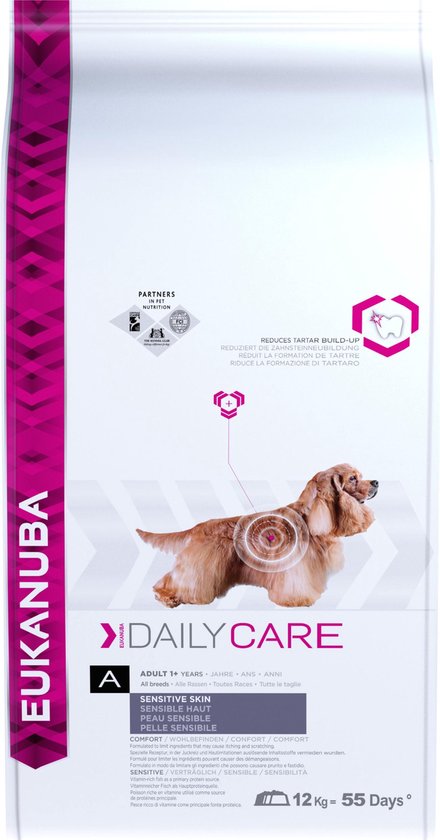 Eukanuba - Dog Sensitive Skin Vis - Hondenvoer - 12kg