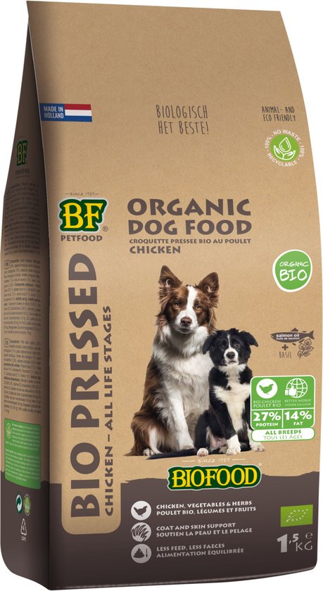 Biofood - Organic - Biologisch Hondenvoer - Kip - 8kg - NL - BIO - 01