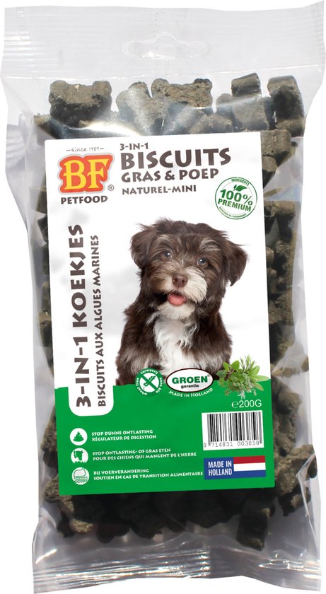 Biofood - Bf 3 In 1 Koekjes - Hondensnacks - Kruiden 200g Mini