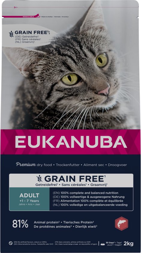 Eukanuba - Kat Adult Graanvrij Zalm 2kg