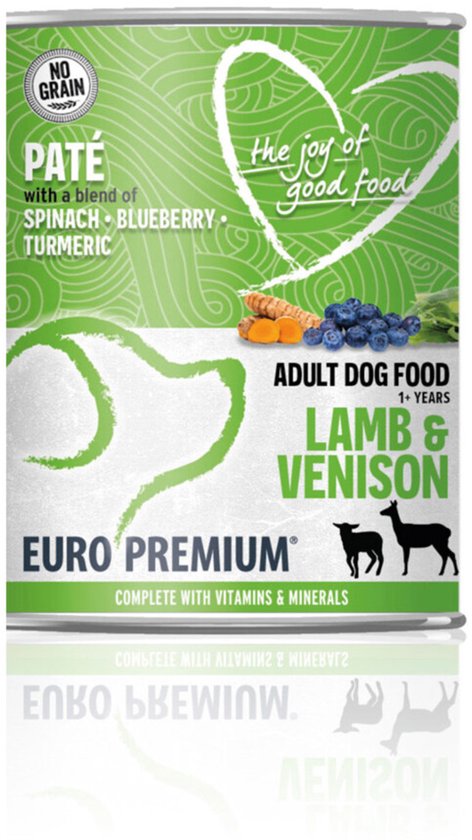 Euro - Premium - Paté Adult Hondenvoer Nat Lamb & Venison - 400g