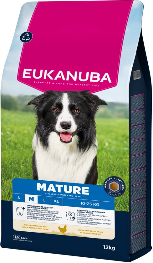 Eukanuba - Mature Medium Breed Kip - Hondenbrokken - 12kg